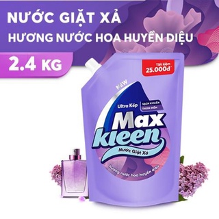 nước giặt xả maxkleen thiên nhiên 2,4kg vườn hoa tình khiết