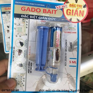 Thuốc diệt gián Đức chuyên dụng GADO BAIT - 5ml 1 tuyp Diệt gián: Hãy dùng “GADO, diệt tận hang ổ”
