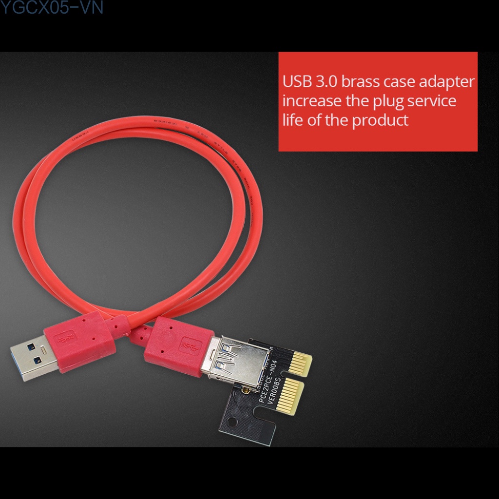 Card Đồ Họa Ver009S Plus Pci-E 1x Sang 16x Usb 3.0 Sata Sang 6pin Thẻ | BigBuy360 - bigbuy360.vn