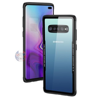 Ốp lưng kính cường lực 9H viền dẻo Likgus Samsung S10 Plus / S10