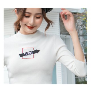 [SẴN] áo thun len tay lỡ cổ 3 phân
