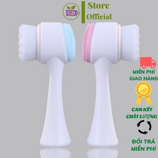Cọ rửa mặt 2 đầu siêu sạch, máy rửa mặt mềm mịn tiện lợi,cọ massage rửa mặt 2 đầu 3d hàn quố