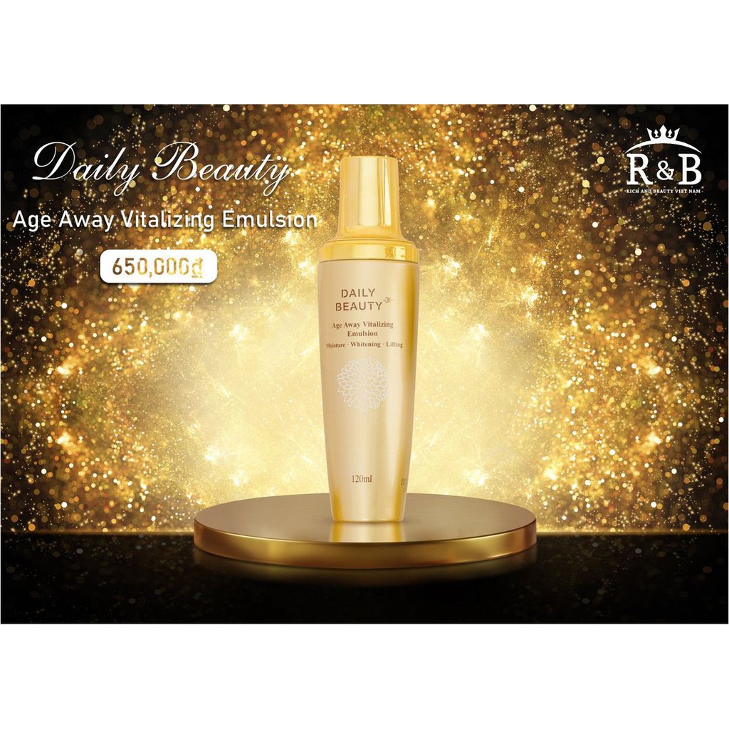 Sữa dưỡng da mặt trắng da Daily Beauty Age Away R&B Hàn Quốc Mỹ phẩm chính hãng SD8365 [100% CHÍNH HÃNG + QUÀ TẶNG KÈM]