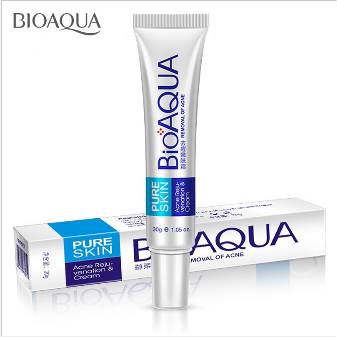 Kem giảm mụn trứng cá Pure Skin Bioaqua