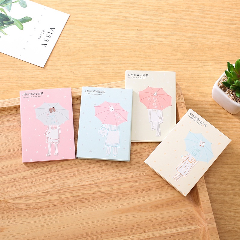 [Hàng mới về] Giấy thấm dầu giữ lớp trang điểm tự nhiên họa tiết hoạt hình dễ thương cho nam và nữ | BigBuy360 - bigbuy360.vn