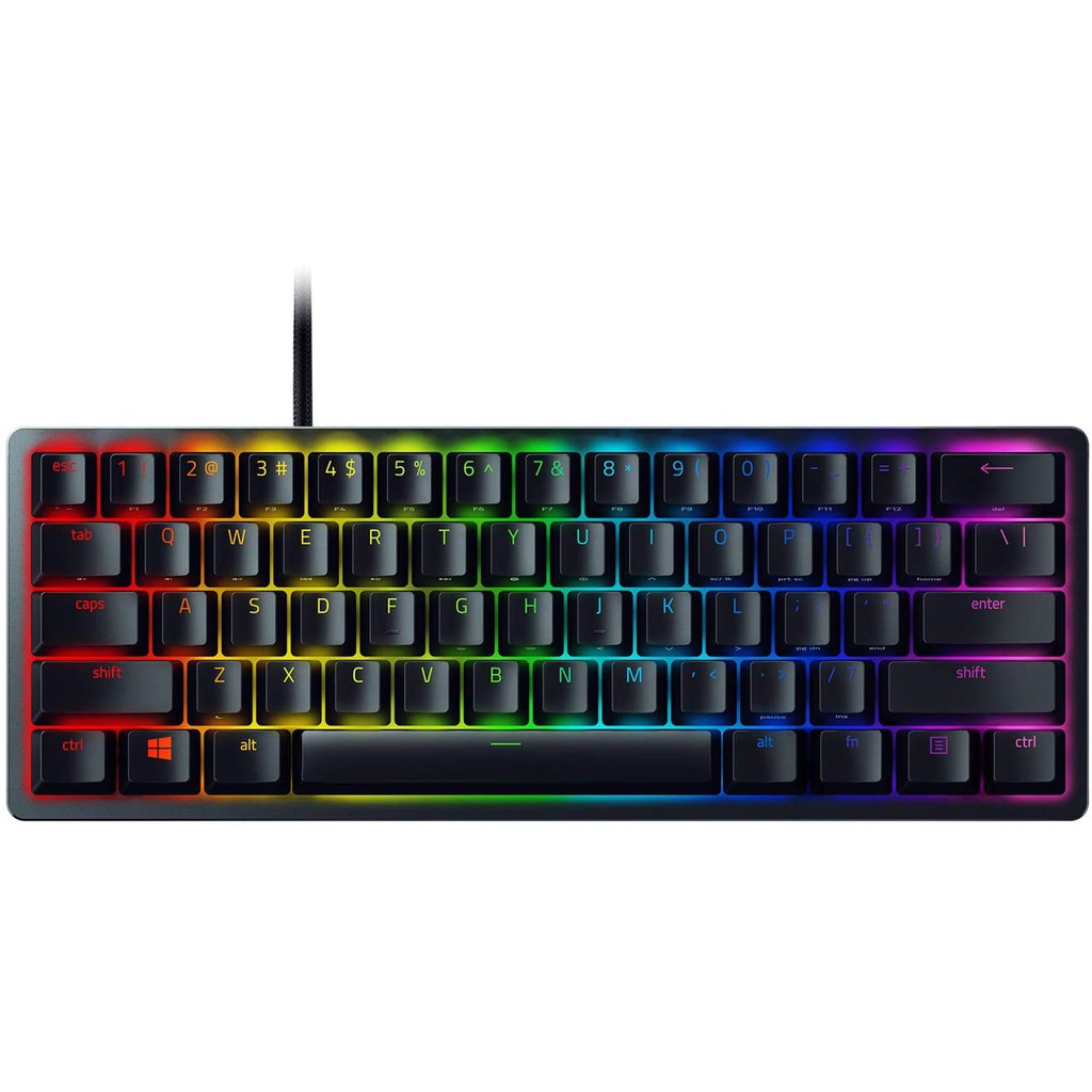 BÀN PHÍM Razer Huntsman Mini 60% Optical Gaming Keyboard Clicky Purple Switch