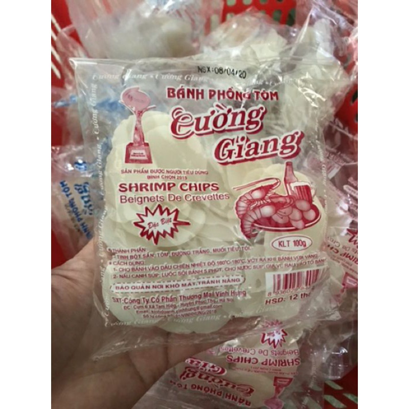 Bánh Phồng Tôm Cường Giang Gói 90g-180g