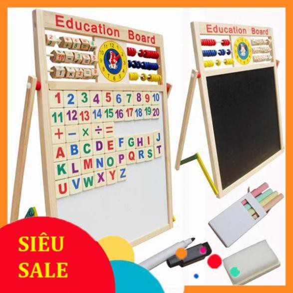 Bảng Ghép Nam Châm 2 Mặt Bằng Gỗ Cho Bé Học Chữ Cái Và Số Thông Minh