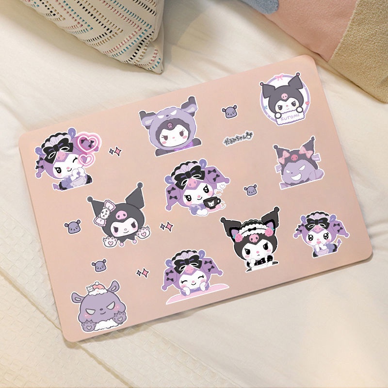 Miếng Dán Trang Trí Xe Hơi / Laptop / ipad / Mũ Bảo Hiểm Họa Tiết Hoạt Hình Kuro