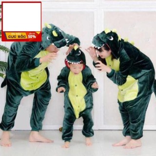 Bộ đồ thú khủng long xanh