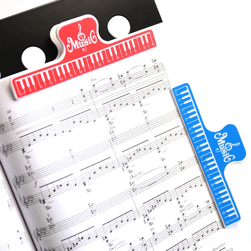 Kẹp nhựa ABS trang trí chữ music gồm 4 màu sắc tùy chọn