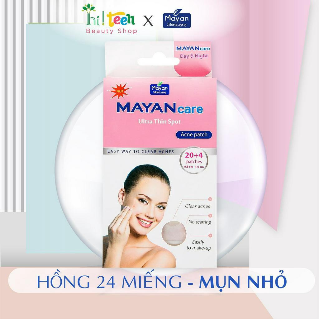 Miếng dán mụn Mayan Care ngừa mụn, gom còi mụn, giảm mụn sưng viêm, tránh thâm mụn