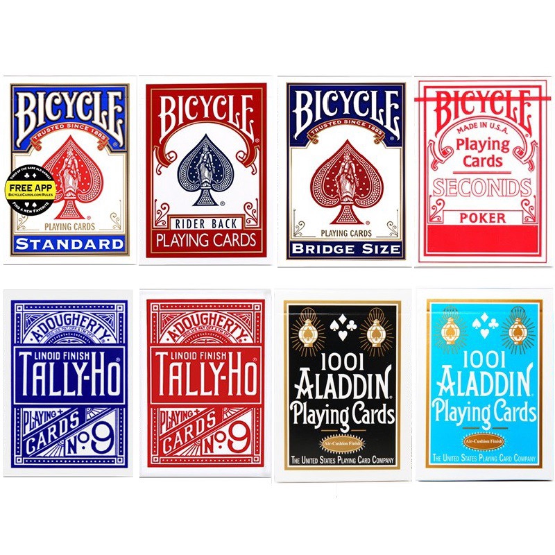 Bộ Bài Bicycle Rider Back Playing Cards Hoạt Tiết Tally-Ho/ Aladdin Đạo Cụ Ảo Thuật