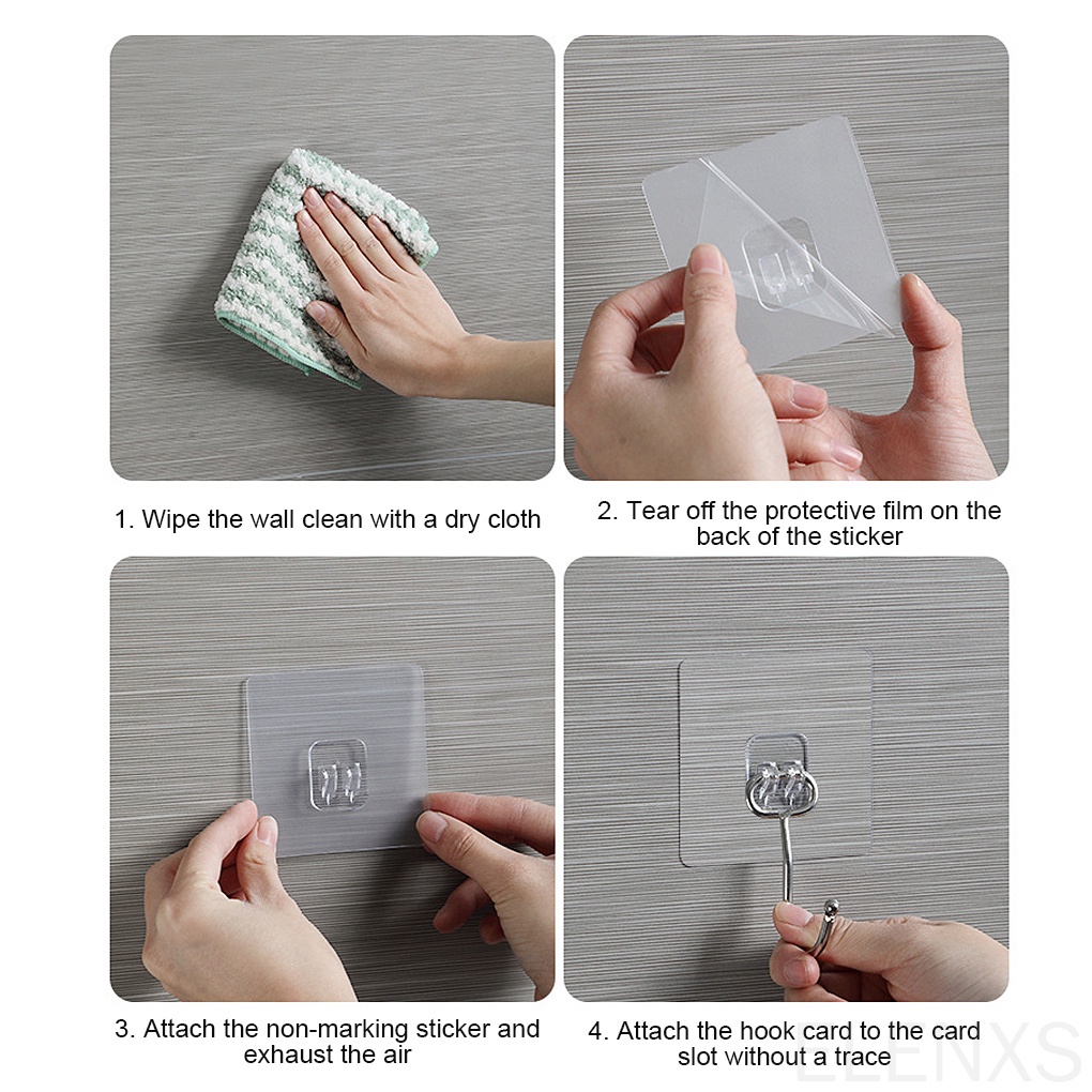 Móc treo đồ dán tường tự dính có thể điều chỉnh cho nhà bếp nhà tắm