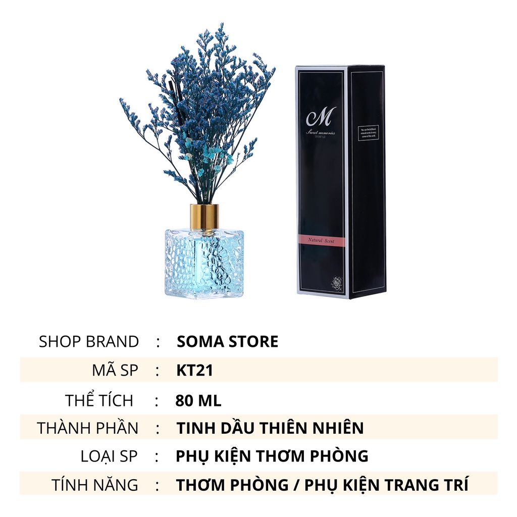 Tinh Dầu Thơm Phòng Lọ Khuếch Tán Nước Hoa WIACHNN Thơm Để Phòng Thiên Nhiên Thơm Phòng Ngủ 100ML KT02