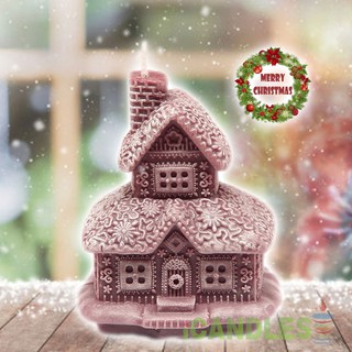 Nến ngôi nhà giáng sinh không mùi