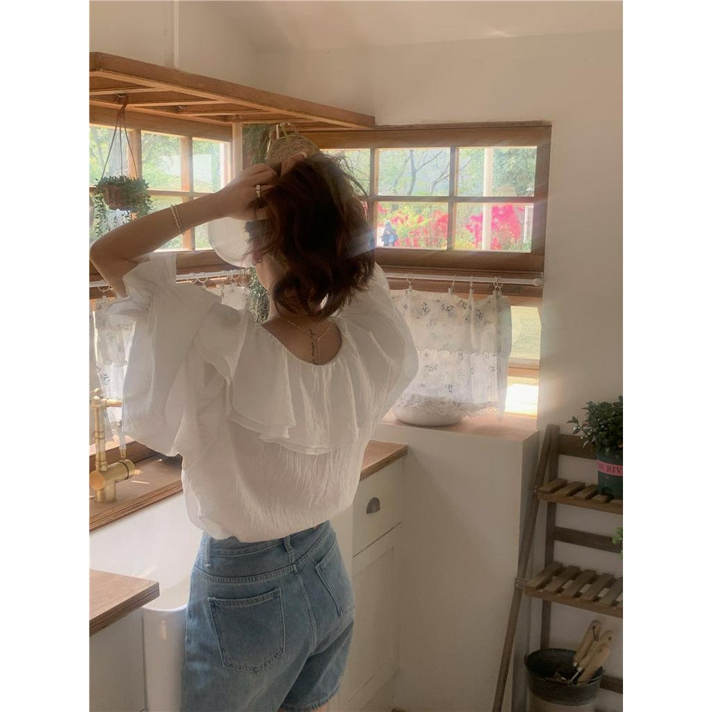 Áo Sơ Mi Trắng Dài Tay Phong Cách Mới Dành Cho Mùa Xuân Hè 61916