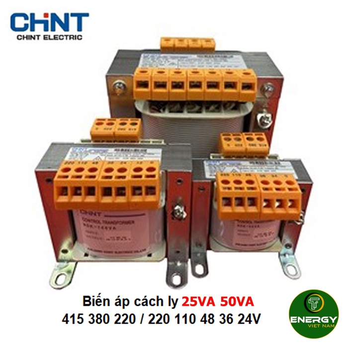 Biến áp cách ly Chint NDK–25VA, NDK–50VA - Thiết Bị Điện ENERGY