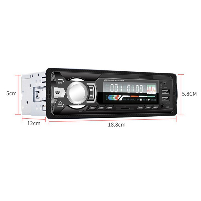 1 Din Car MP3 Multimedia Player Bluetooth Autoradio 12V Stereo Radio