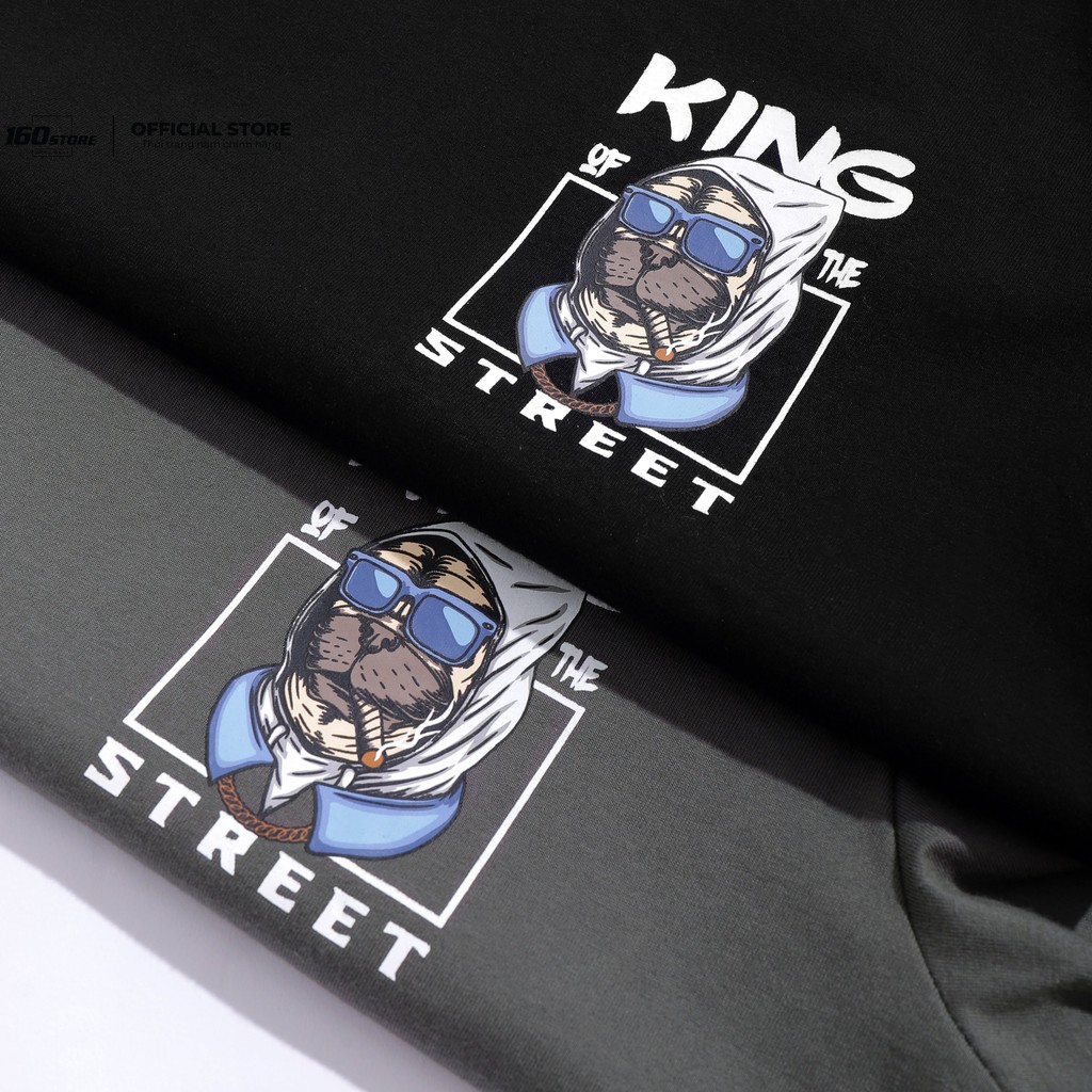 Áo Thun Nam, Áo Phông Nam Cổ Tròn ICON DENIM King Of The Street, Vải Cotton Co Giãn, Form Regular ATEC0002 160STORE | BigBuy360 - bigbuy360.vn