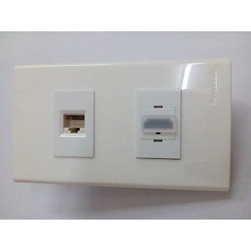 Bộ Wallplate 2 cổng âm tường HDMI-LAN