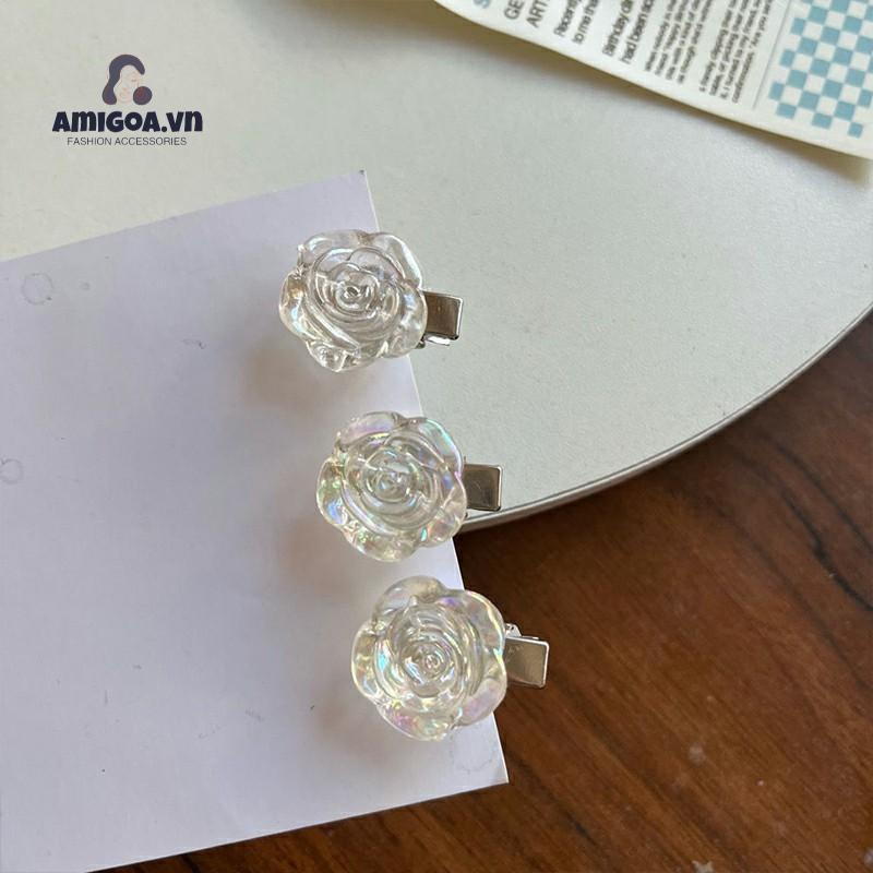 ✨✨Kẹp Tóc Hình Hoa Trà Nhỏ Phong Cách Mới 2021 Cho Nữ