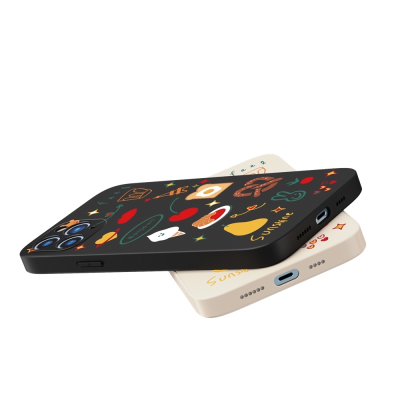 Ốp lưng iphone Suntaiho Ốp lưng iphone Ốp Điện Thoại silicon mềm in thỏ hoạt hình chống rơi cho iPhone 13 12 11 Pro Max XR XS MAX 8 7 Plus X