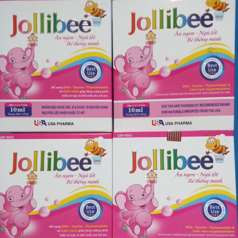Jolibee Ăn ngon ngủ tốt bé thông minh hộp 20 ống