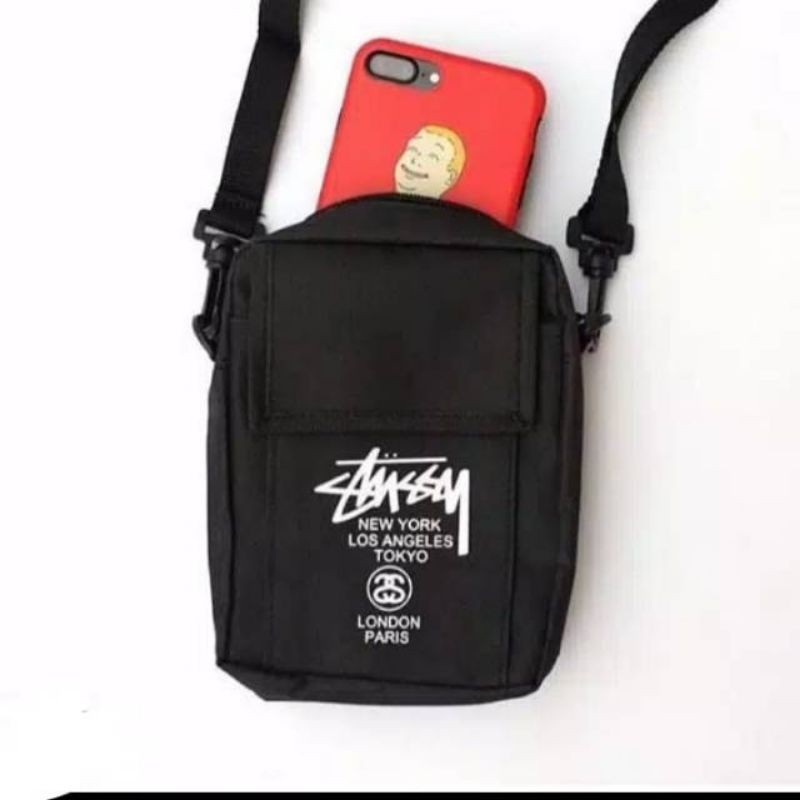 Túi Đeo Chéo Stussy Nhật Bản Chất Liệu 100% Cotton Cao Cấp