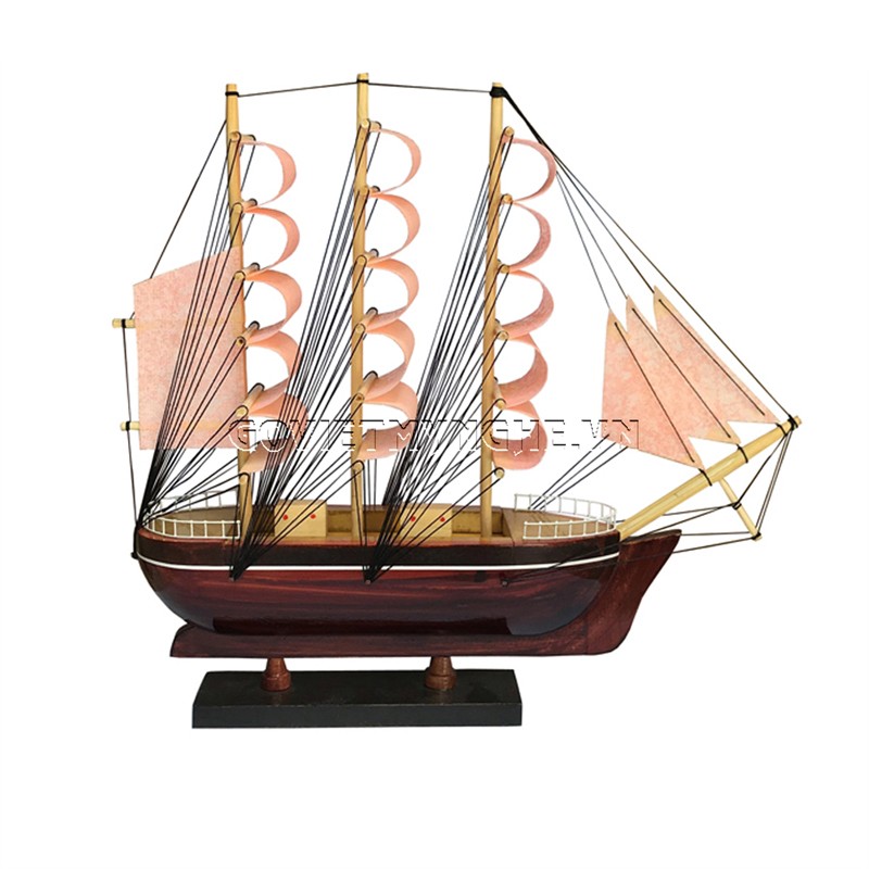 Mô Hình Thuyền Buồm Gỗ Trang Trí Nhà Cửa N2
