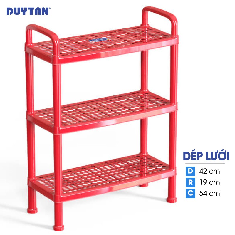 Kệ Dép Lưới Lớn Duy Tân 3 Tầng - Kích thước 47 x 19 x 57 cm