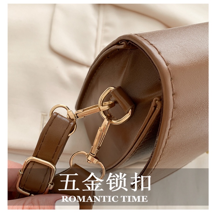 Túi đeo vai hình vuông cỡ nhỏ thiết kế đơn giản phong cách retro mới 2021