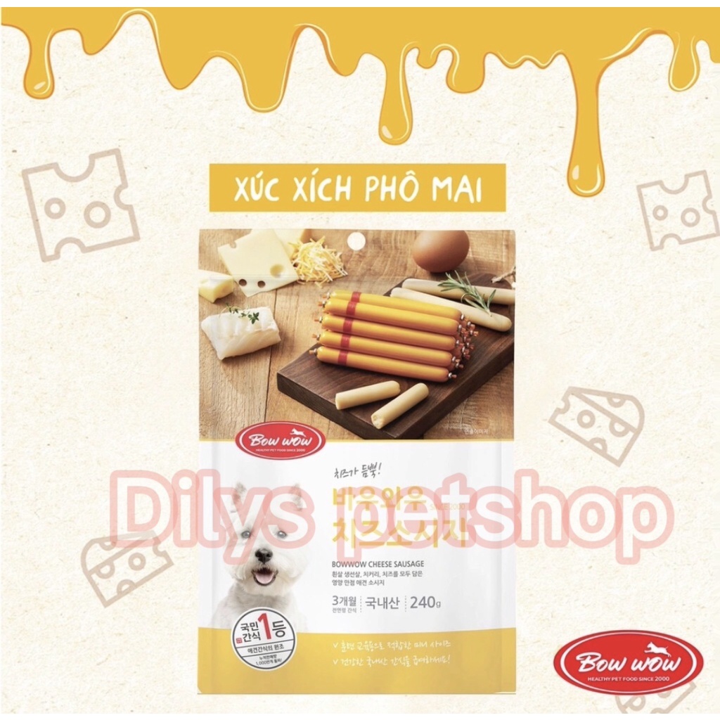 XÚC XÍCH PHÔ MAI BOW WOW HÀN QUỐC