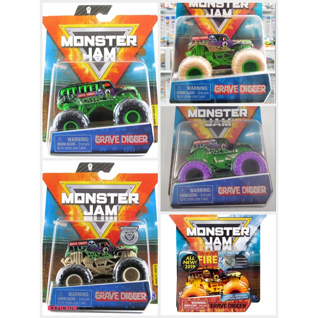 HOT WHEELS Mô Hình Xe Tải Monster Jam Grave Digger Series 64 Mẫu 2020