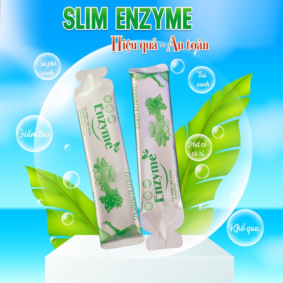 Gold Slimming giảm cân giảm mỡ bụng giảm cân tự nhiên Enzyme làm từ rau củ quả thảo dược
