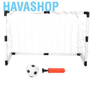 Havashop Football Goal Net Portable Children Kid Outdoor Sports Soccer Goals Pump Accessories