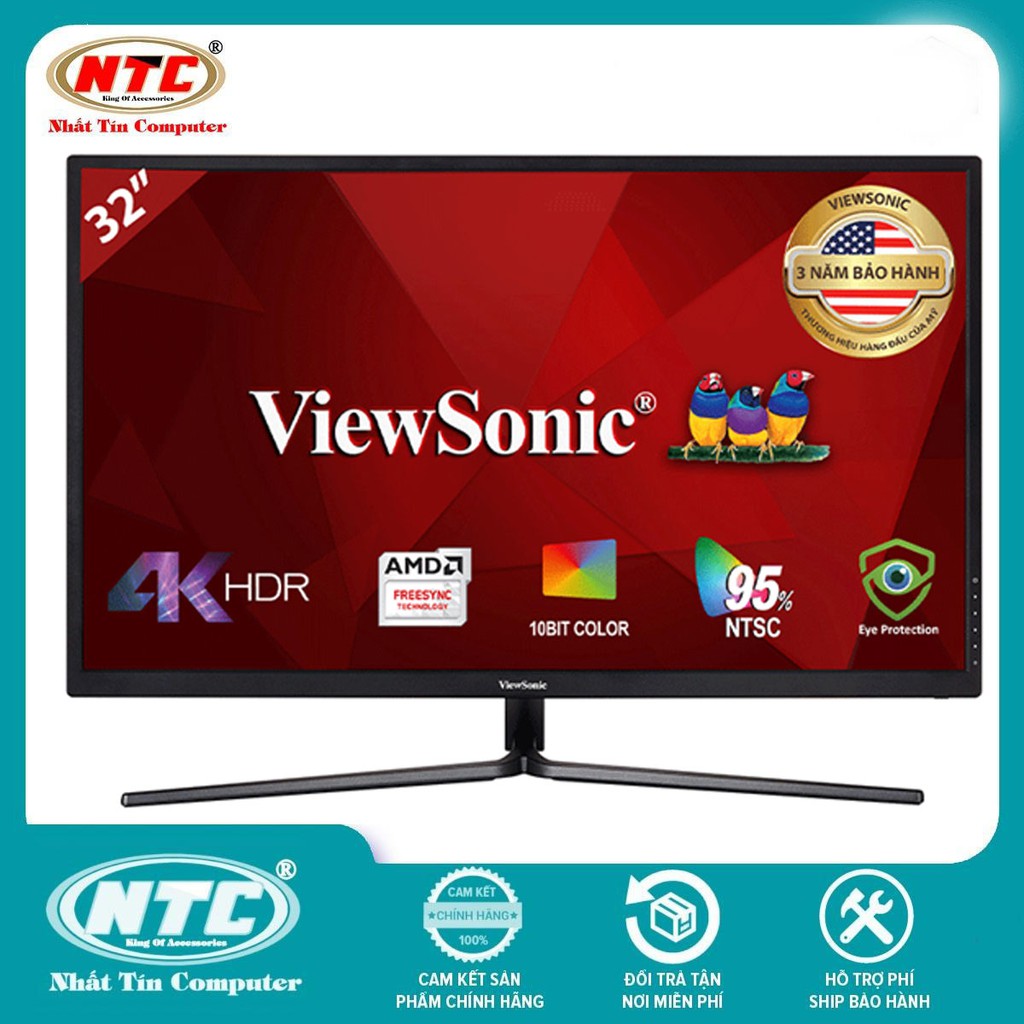 Màn Hình Gaming Viewsonic VX3211-4K-MHD 32&quot; UltraHD 3ms 60Hz FreeSync VA HDMI/DP (Đen)