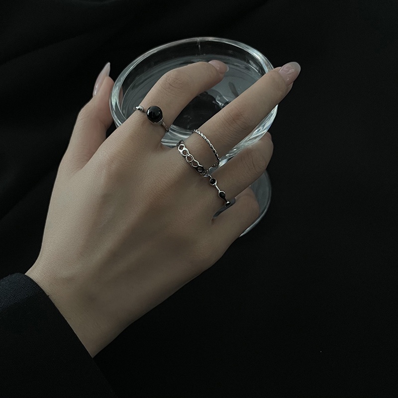 Bộ Bốn Nhẫn Trang Trí Phong Cách Hip Hop Cổ Điển 19565