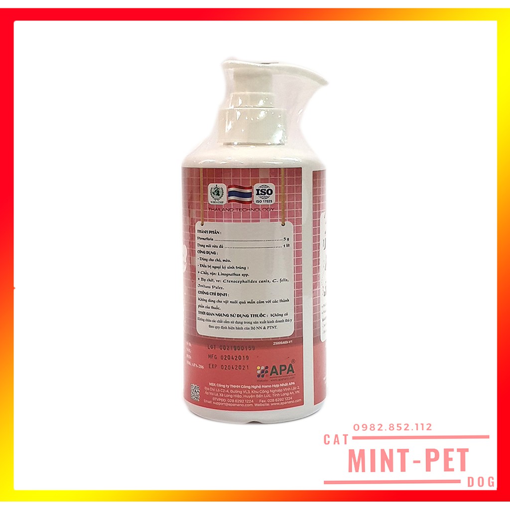 Sữa Tắm Diệt Ve Rận Bọ Chét Chó Mèo Modern Pet Gel PLUS 500 ml Giá Rẻ #MintPet