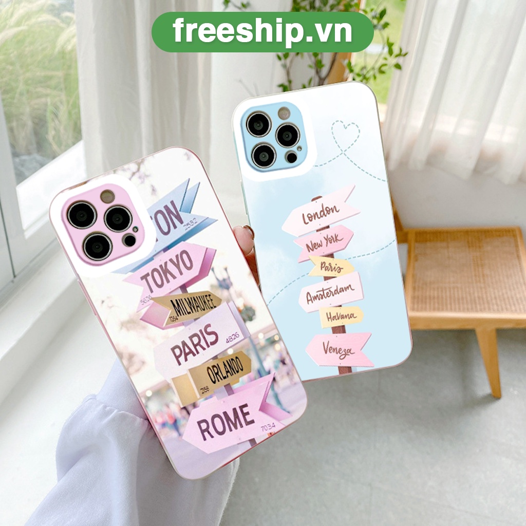 Ốp điện thoại iphone cây cột Rome, London chống sốc Ốp iphone 6/6s/7/8/se2020/x/xr/xsmax/11/12/pro/promax