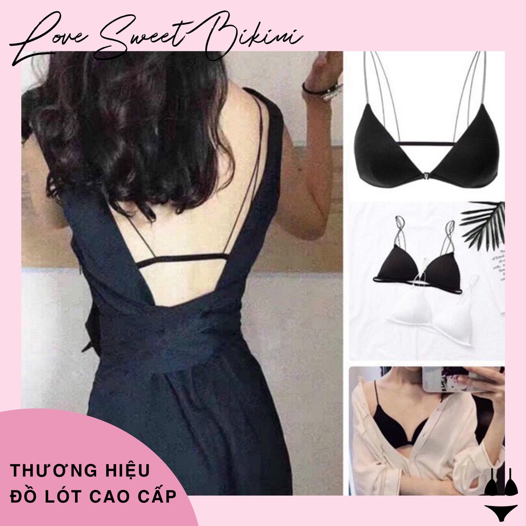 ÁO BRA 2 DÂY MẢNH CÀI TRƯỚC KHOE LƯNG, BRALETTER HỞ LƯNG 2099 | BigBuy360 - bigbuy360.vn