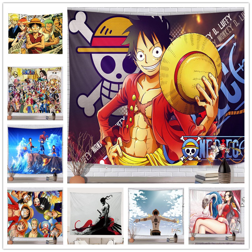 Tấm Vải Treo Tường ONE PIECE Poster anime dùng trang trí phòng ngủ và phòng khách