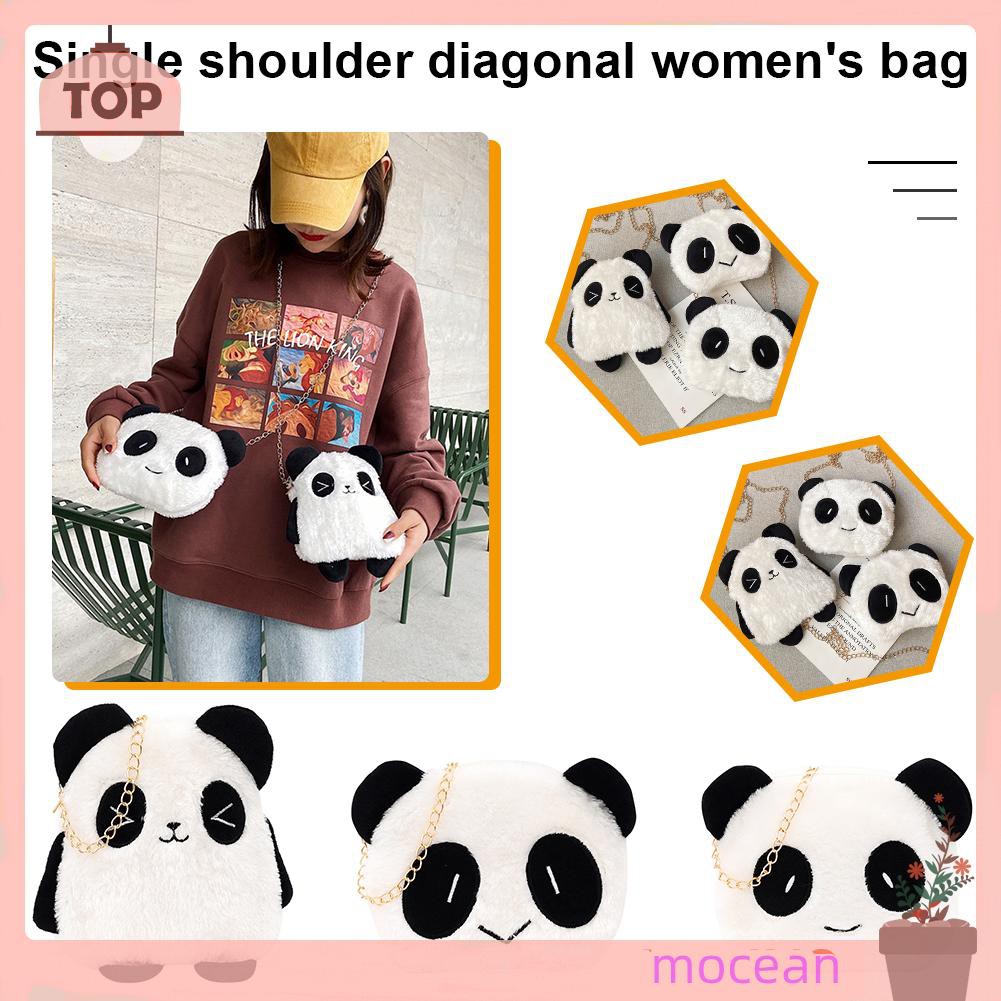 Túi đeo vai/ đeo chéo hình gấu trúc dễ thương dành cho nữ