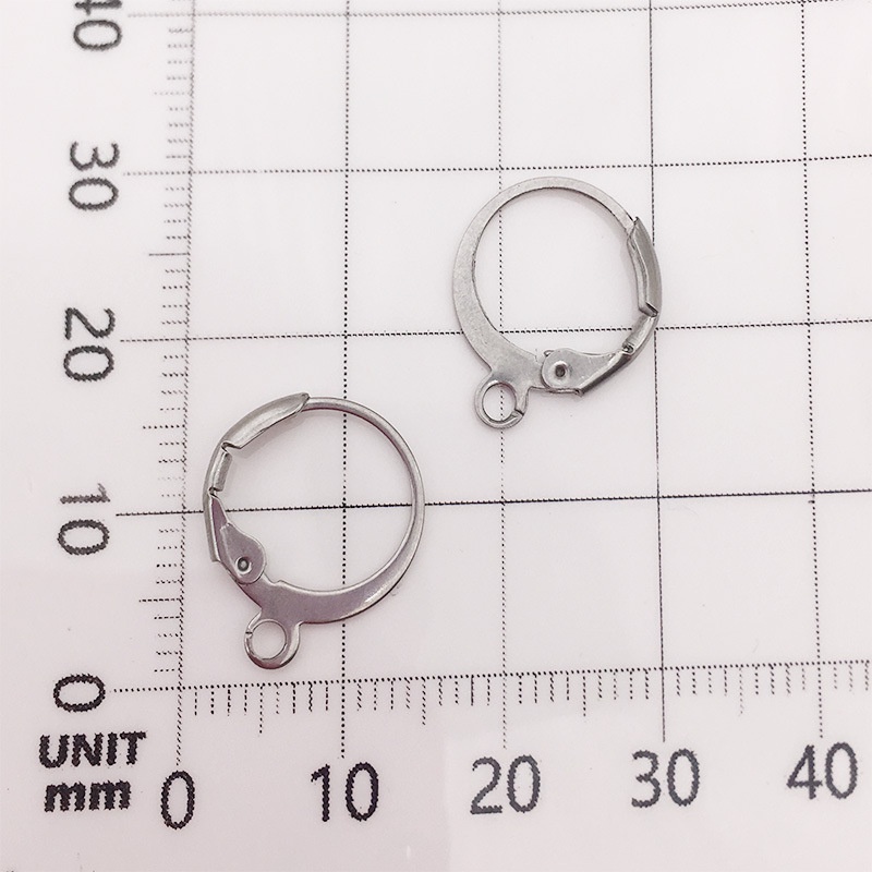 Set 10/20 Móc Khuyên Tai Bằng Thép Không Gỉ Cao Cấp Phụ Kiện Làm Bông Tai