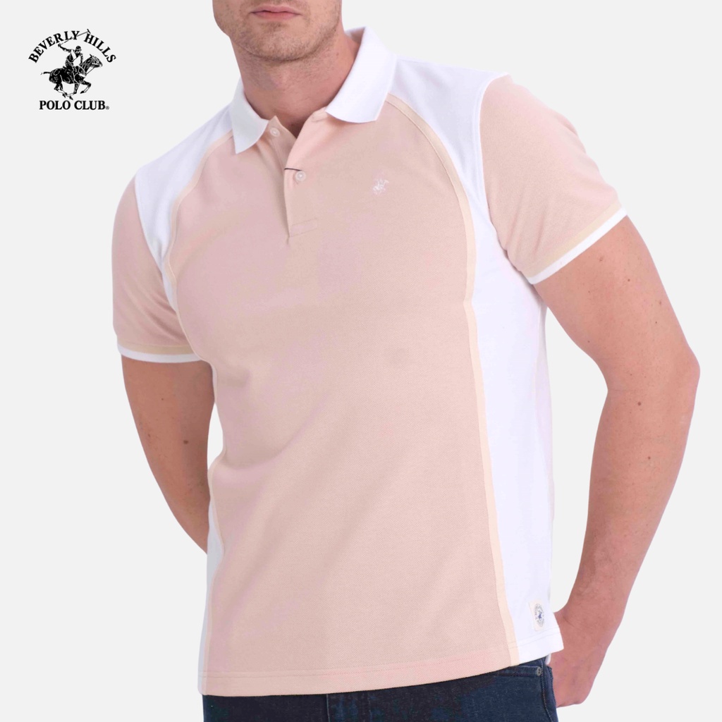 Beverly Hills Polo Club - Áo polo Ngắn tay Nam Regularfit Nude NU- BHPC PMRSS20TL094