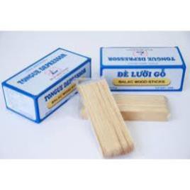 Hộp 100 cây đè lưỡi gỗ chưa tiệt trùng BaLac