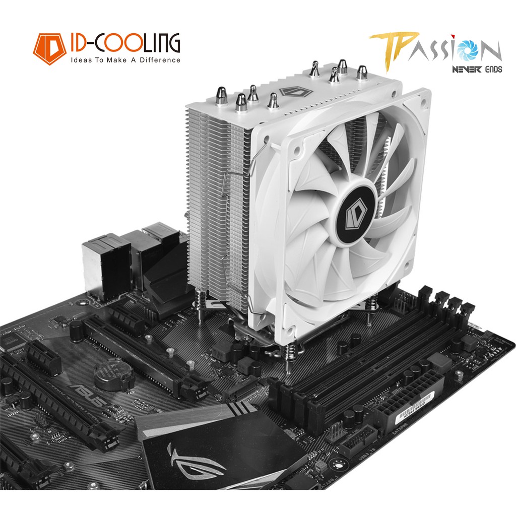 Tản nhiệt khí CPU ID-Cooling SE-224-XT WHITE | SE-224-W - chính hãng BH 24 tháng, Toàn trắng, hiệu năng cao