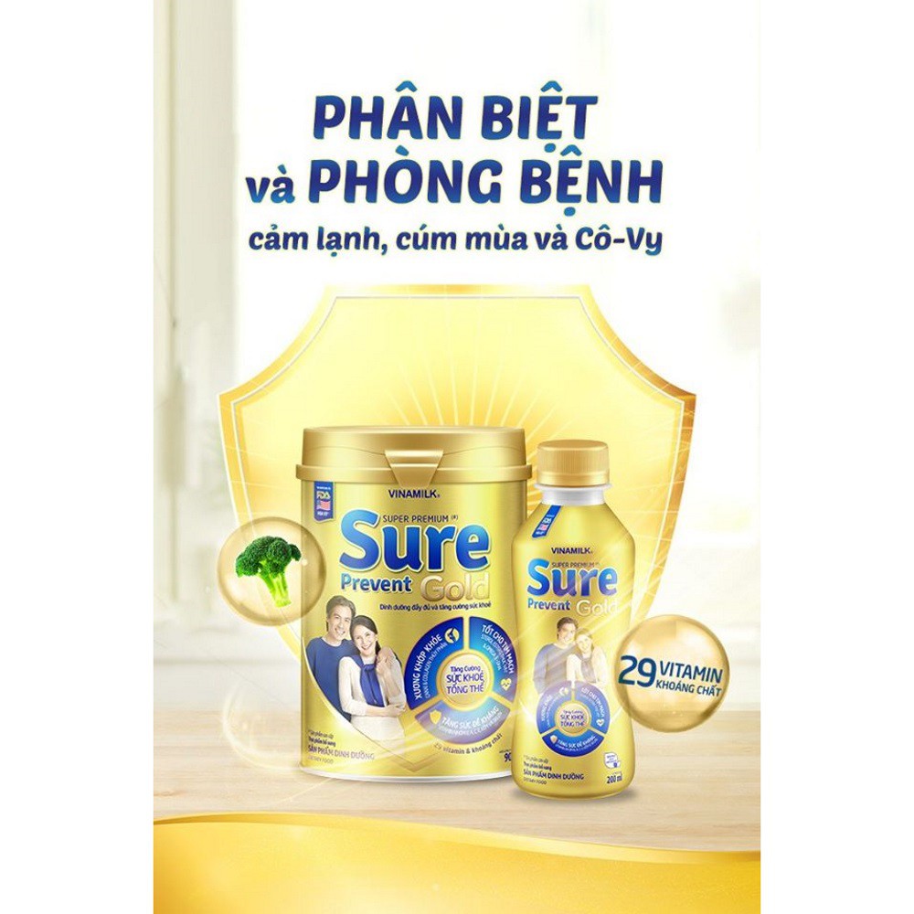 Sữa Bột Dinh Dưỡng Vinamilk Sure Prevent Lon 900g