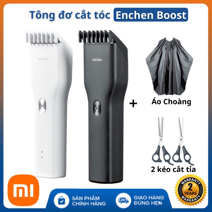 Tông đơ cắt tóc , tông đơ Xiaomi Enchen Boost -Sạc Pin tiện lợi - cắt cho cả nhà - bảo hành 2 năm