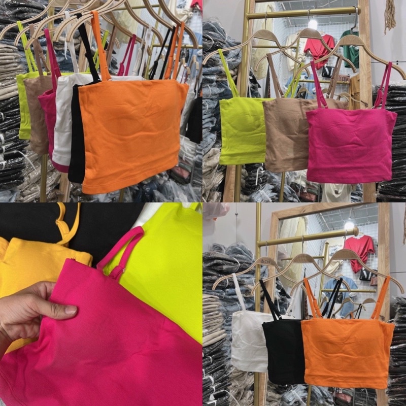 Áo 2 dây croptop